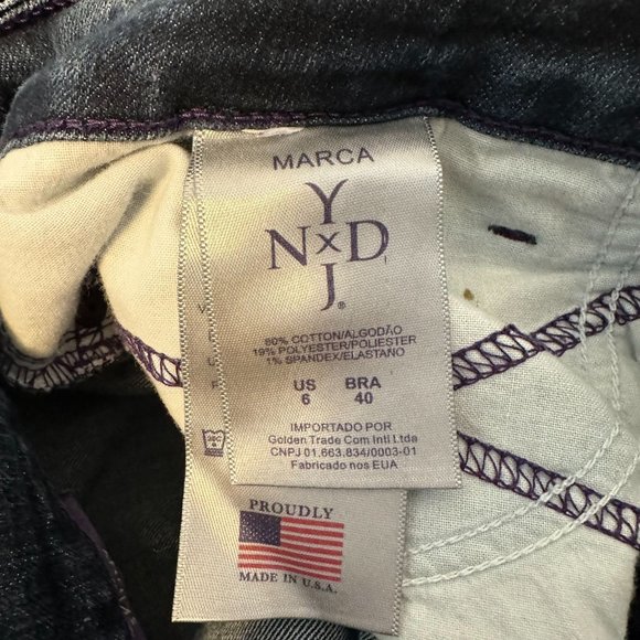 NYDJ Womens Blue Lift & Tuck Technology  Skinny Jeans Size 6 - Picture 8 of 10